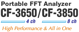 Portable FFT Analyzer CF-3650/3850