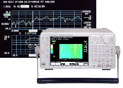 Photo (CF-5220Z Multi-purpose FFT Analyzer & Screen Data)