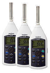 製品写真(積分平均サウンドレベルメータ LA-4440<精密騒音計>&LA-1410/1440<普通騒音計>)