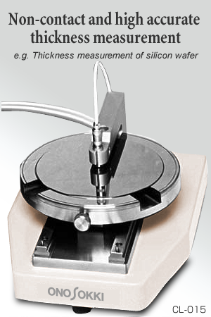 Non-contact and high accurate thickness measuremen