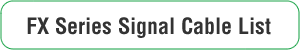 FX Series Signal Cable List