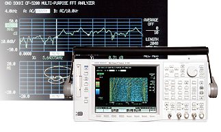 Photo (CF-5220 Multi-purpose FFT Analyzer & Screen Data)