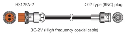 Illustration(MXseries:12P2B - BNC signal cable)