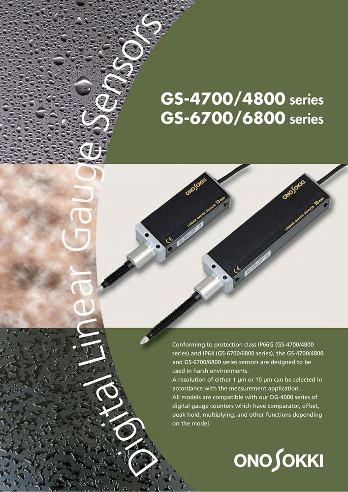 Linear Gauge Sensor
GS-4700/4800
GS-6700/6800