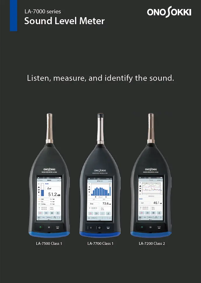 High performance Sound Level Meter
                        LA-7000 series