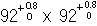 ９２+0.8-0 × ９２+0.8-0