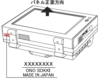 CF-3600A/3800A製造番号記載位置