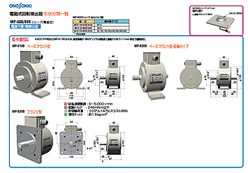 回転検出器一覧図