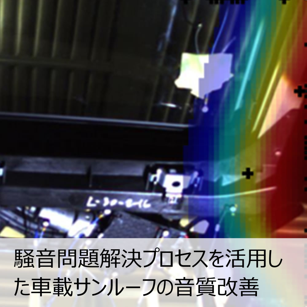 騒音問題解決プロセスを活用した車載サンルーフの音質改善