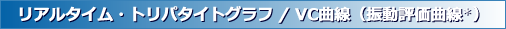 リアルタイム・トリパタイトグラフ/ VC曲線（振動評価曲線*）