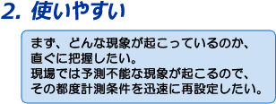 特徴２ 使いやすい