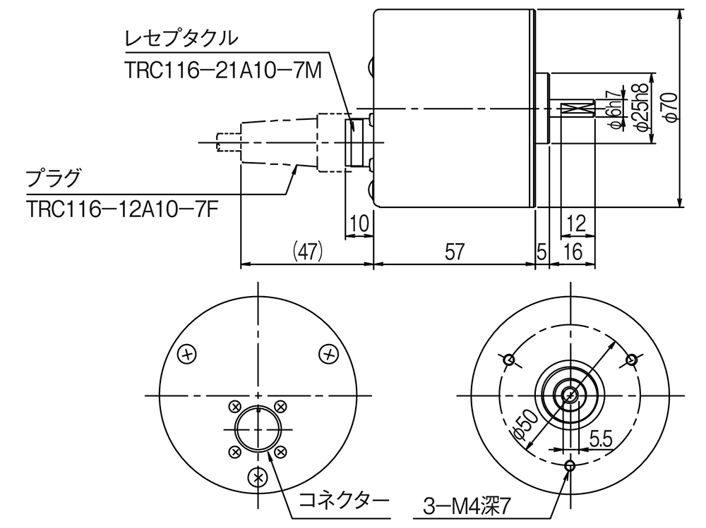 RP-432Z 外形寸法図