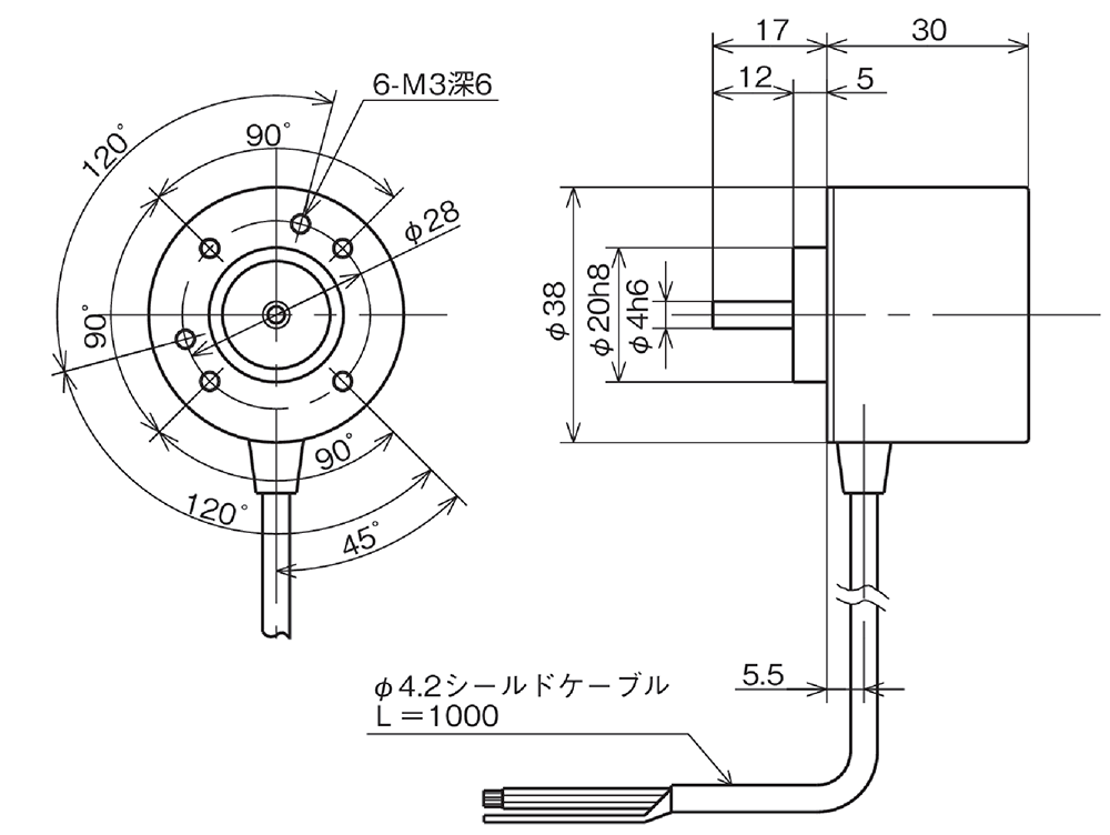 SP-405ZA 外形寸法図