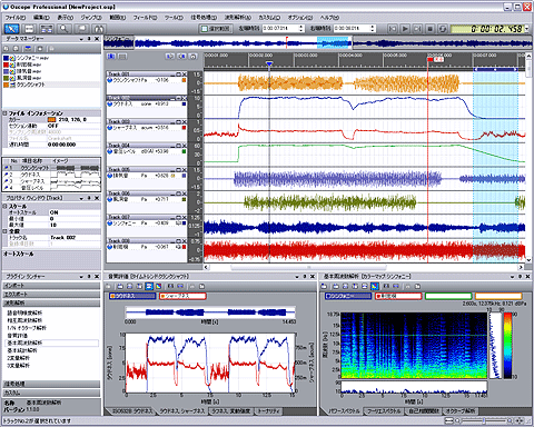 データ画面（OS-2140 音質評価パック）