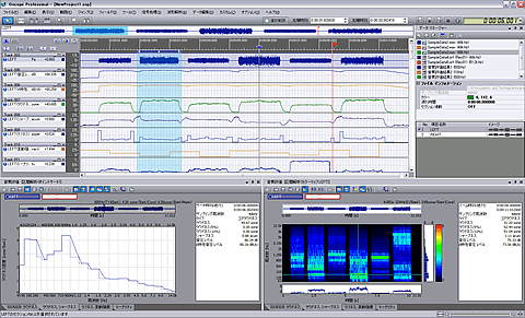 データ画面（OS-2740 音質評価パック）