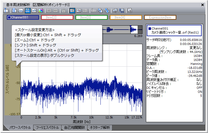 小野測器 時系列データ解析ツール Oscope 2