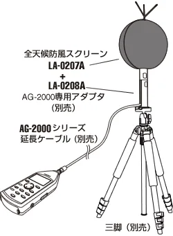 イラスト（LA-0207 全天候型防風スクリーン）