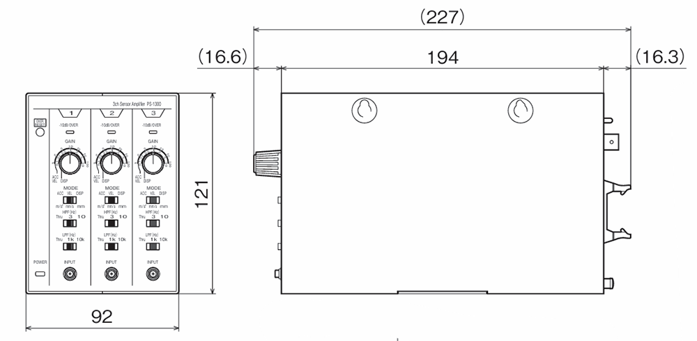 PS-1300 外形寸法図