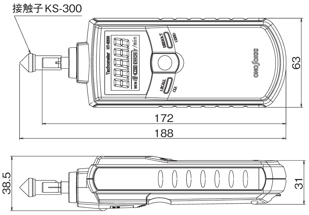 HT-3200 外形寸法図