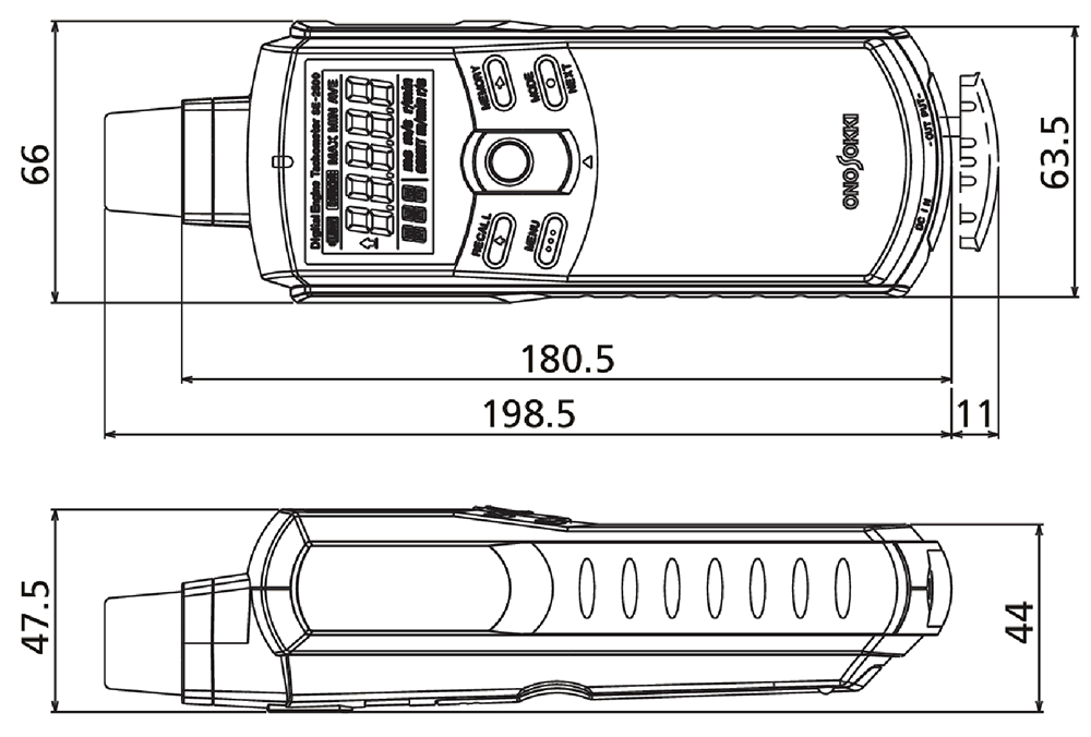 SE-2500A 外形寸法図