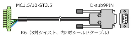 イラスト（RS232C信号ケーブル）