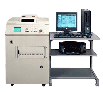 製品写真（LM-1210 光ディスク機械特性測定装置）