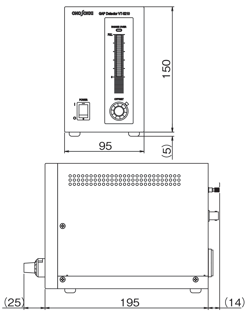 VT-5210 外形寸法図