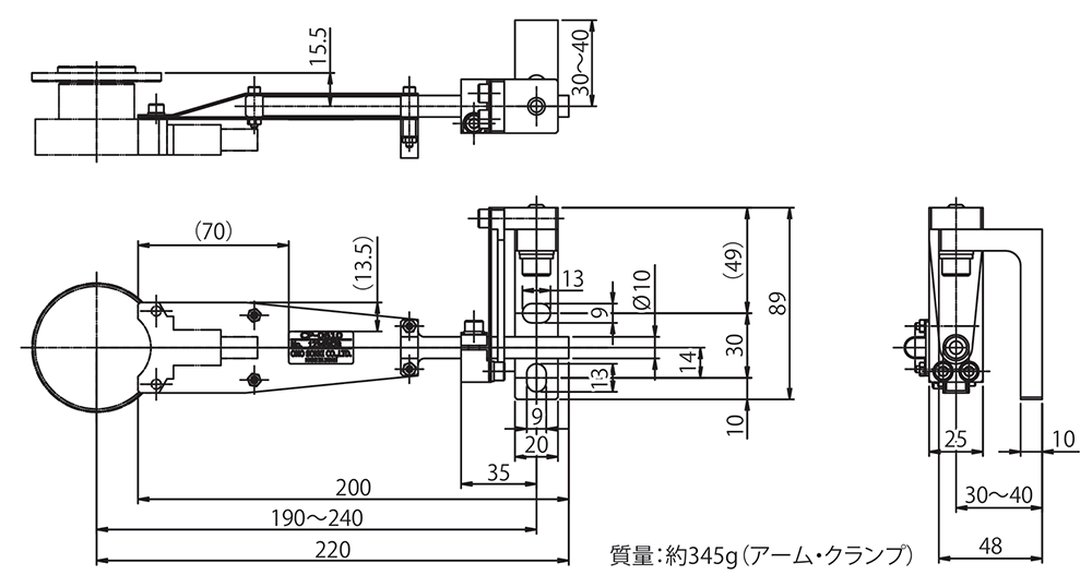 CP-0610 外形寸法図