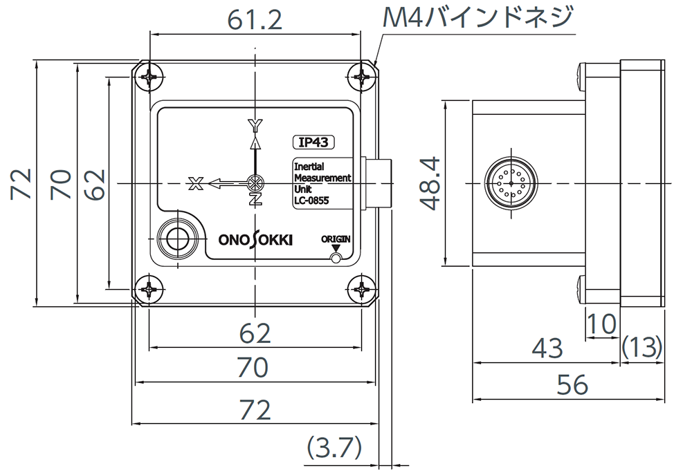 CC-0855 外形寸法図