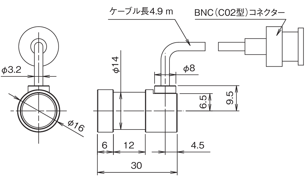 OM-1500 外形寸法図