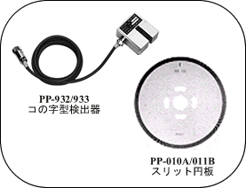 产品照片（PP-932/933 U型探测器和PP-010A/011B狭缝盘）